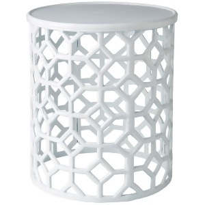 Hale Accent Table by Surya White Hale100-141416 - All