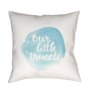 Miracle by Surya Poly Fill Pillow Blue/White 20 x 20 Nur006-2020 - All