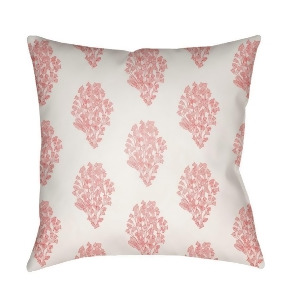 Moody Floral by Surya Pillow White/Pink/Coral 18 x 18 Mf010-1818 - All