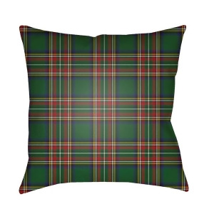 Tartan Ii by Surya Poly Fill Pillow Green/Yellow/Red 18 x 18 Plaid027-1818 - All