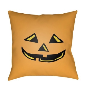 Boo by Surya Jack Lantern Poly Fill Pillow Orange 18 x 18 Boo117-1818 - All