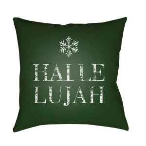 Hallelujah by Surya Poly Fill Pillow Green/White 18 x 18 Joy005-1818 - All