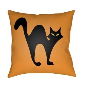 Boo by Surya Cat Poly Fill Pillow Light Orange 20 x 20 Boo108-2020 - All