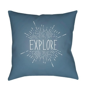 Explore Ii by Surya Poly Fill Pillow Blue/White 20 x 20 Exp005-2020 - All