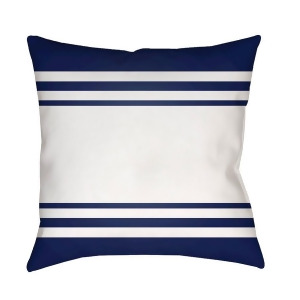 Lake Stripes by Surya Poly Fill Pillow Blue/White 20 x 20 Lake012-2020 - All