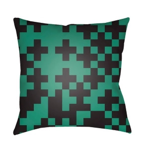 Scandinavian by Surya Poly Fill Pillow Emerald/Black 22 x 22 Sn002-2222 - All
