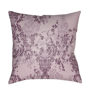 Moody Damask by Surya Pillow Lilac/Dark Purple 22 x 22 Dk024-2222 - All
