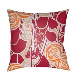 Chinoiserie Floral by Surya Pillow Orange/Dk.Red/White 22 x 22 Cf027-2222 - All