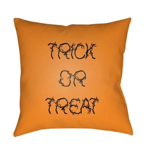 Boo by Surya Trick or Treat Pillow Orange/Black 20 x 20 Boo129-2020 - All