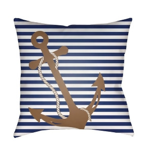Anchor by Surya Poly Fill Pillow Blue Stripes 18 x 18 Lil001-1818 - All