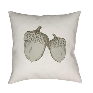 Acorn by Surya Poly Fill Pillow White/Gray 18 x 18 Acn001-1818 - All
