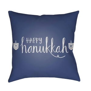Happy Hanukkah by Surya Poly Fill Pillow Blue/White 20 x 20 Hdy027-2020 - All