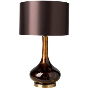 Carroll Table Lamp by Surya Painted Base/Brown Shade Crr-100 - All
