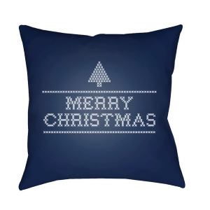 Merry Christmas Iii by Surya Pillow Navy/White 18 x 18 Joy002-1818 - All