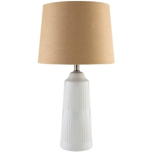 Tellico Table Lamp by Surya White/Brown Shade Tll346-tbl - All