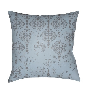 Moody Damask by Surya Poly Fill Pillow Charcoal/Denim 20 x 20 Dk010-2020 - All