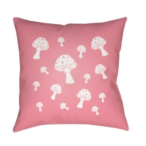 Mushrooms by Surya Poly Fill Pillow Pink 20 x 20 Lil044-2020 - All