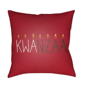 Kwanzaa Ii by Surya Poly Fill Pillow Red/Yellow/White 20 x 20 Hdy049-2020 - All