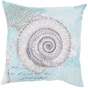 Rain by Surya Poly Fill Pillow Aqua/Charcoal/Cream 26 x 26 Rg103-2626 - All