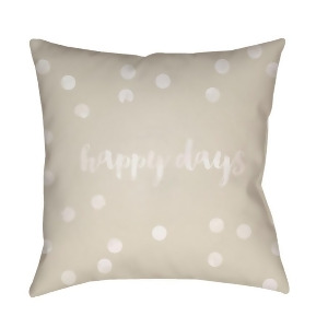 Happy Days by Surya Poly Fill Pillow Tan/White 20 x 20 Qte040-2020 - All