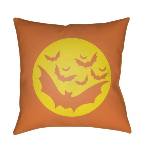 Boo by Surya Poly Fill Pillow Orange 18 x 18 Boo175-1818 - All