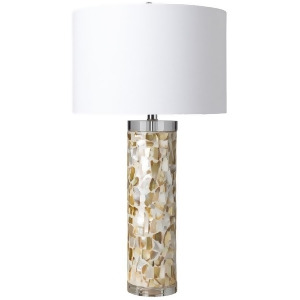 Elysee Table Lamp by Surya Inlaid Base/White Shade Eys-100 - All