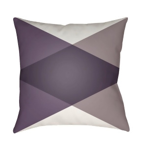 Modern by Surya Pillow White/Dk.Purple/Taupe 18 x 18 Md009-1818 - All