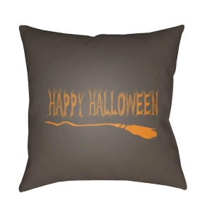 Boo by Surya Happy Halloween Poly Fill Pillow Brown 20 x 20 Boo125-2020 - All