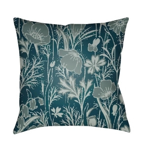 Chinoiserie Floral by Surya Pillow Green/Silver Gray/Teal 22x22 Cf036-2222 - All