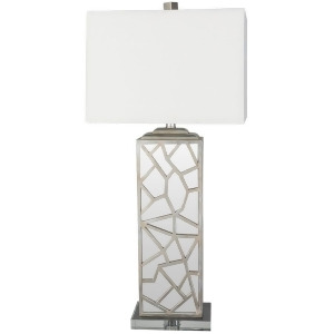 Woodmere Portable Lamp by Surya Antiqued Base/White Shade Wdm-001 - All