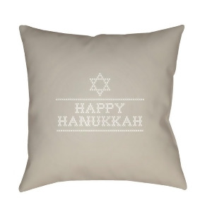 Happy Hanukkah Ii by Surya Pillow Neutral/White 20 x 20 Joy010-2020 - All