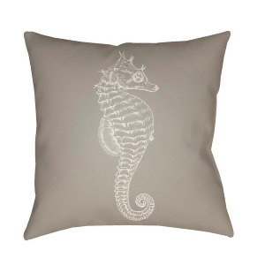 Seahorse by Surya Poly Fill Pillow Beige/Neutral 20 Square Sol056-2020 - All