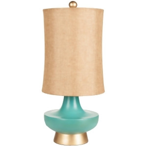 Table Lamp by Surya Aged Turquoise/Gold Shade Lmp-1039 - All