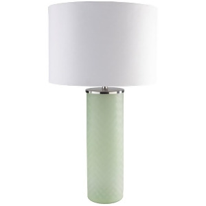 Lilleth Portable Lamp by Surya Glazed Base/White Shade Leh-002 - All