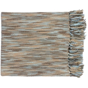 Teegan by Surya Throw Blanket Pale Blue/Medium Gray Tee1005-5578 - All