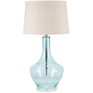 Easton Table Lamp by Surya Transparent Blue/Oatmeal Shade Enlp-001 - All