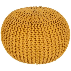 Malmo Pouf by Surya Bright Yellow Mlpf-002 - All