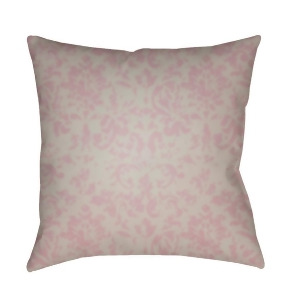 Moody Damask by Surya Poly Fill Pillow Rose/Light Gray 18 x 18 Dk029-1818 - All