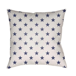 Americana Ii by Surya Poly Fill Pillow Blue/White 18 x 18 Sol008-1818 - All
