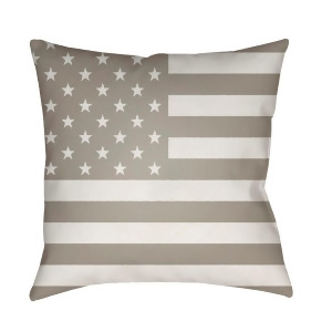 Americana by Surya Poly Fill Pillow Beige/White 18 x 18 Sol004-1818 - All