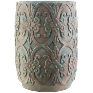 Zephra Large Decorative Pot by Surya Teal/Camel Zer475-l - All