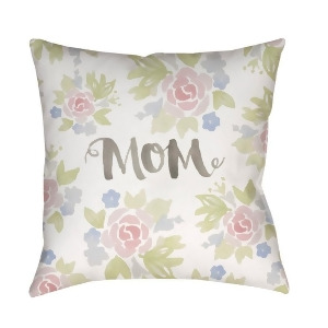 Mom Ii by Surya Poly Fill Pillow Green/Gray/Purple 20 x 20 Wmom016-2020 - All