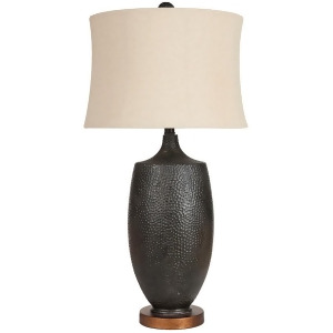 Table Lamp by Surya Aged Black/Camel Shade Lmp-1025 - All