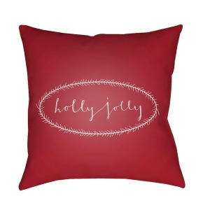 Holly Jolly by Surya Poly Fill Pillow Red/White 20 x 20 Hdy034-2020 - All