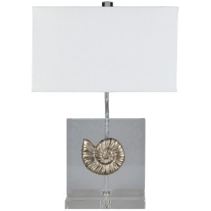 Allyson Portable Lamp by Surya Gilded Base/White Shade Alo-001 - All