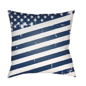 Americana Iii by Surya Poly Fill Pillow Blue/White 20 x 20 Sol011-2020 - All