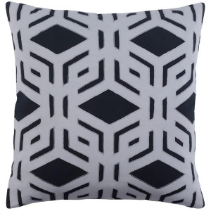 Millbrook by A. Wyly for Surya Down Pillow Black/Gray 18 x 18 Mbk001-1818d - All
