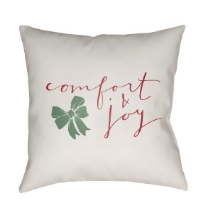 Comfort by Surya Poly Fill Pillow White/Red 20 x 20 Hdy009-2020 - All