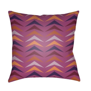 Modern by Surya Pillow Violet/Orange/Burgundy 22 x 22 Md061-2222 - All