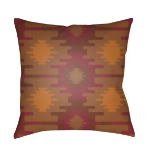 Yindi by Surya Poly Fill Pillow Dark Red/Camel/Burnt Orange 18 x 18 Yn030-1818 - All